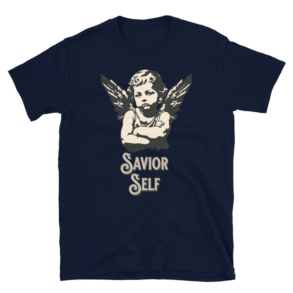 Savior Self Girl Angel TShirt - Navy Color - https://ascensionemporium.net